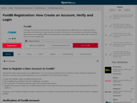 Fun88 Registration and Login: Guide to How to Sign Up.